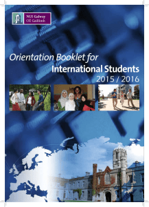 Orientation Booklet for International Students 2015 / 2016