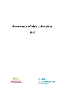 Governance of Irish Universities 2012