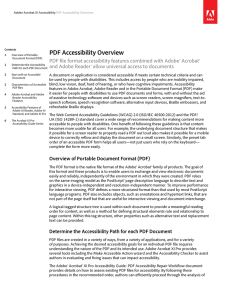 PDF Accessibility Overview