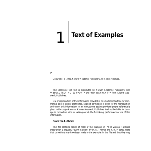 1 Text of Examples