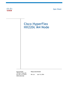 Cisco HyperFlex HX220c M4 Node Spec Sheet C