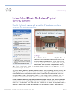 Urban School District Centralizes Physical Security Systems