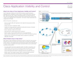 Cisco Application Visibility and Control At-A-Glance