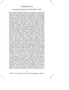 CHAPTER 2008-111 Committee Substitute for Senate Bill No. 1790