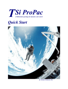 T Si ProPac Quick Start