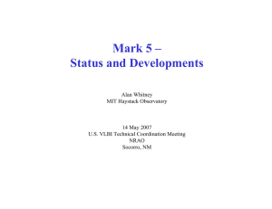 Mark 5 – Status and Developments