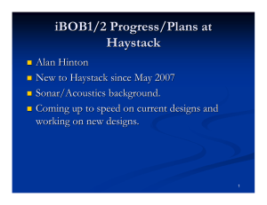 iBOB1/2 Progress/Plans at Haystack