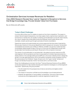 Orchestration Services Increase Revenues for Retailers