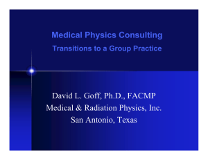 Medical Physics Consulting