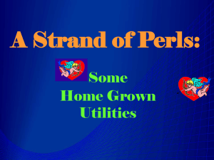 A Strand of Perls: Some Home Grown Utilities
