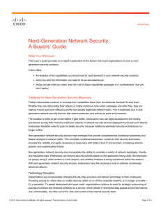 Next-Generation Network Security: A Buyers’ Guide What You Will Learn
