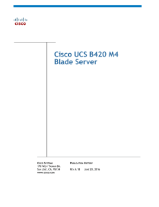 Cisco UCS B420 M4 Blade Server C S