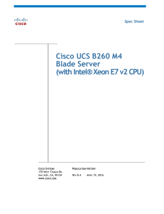 Cisco UCS B260 M4 Blade Server (with Intel® Xeon E7 v2 CPU)