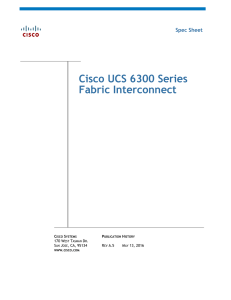 Cisco UCS 6300 Series Fabric Interconnect Spec Sheet C