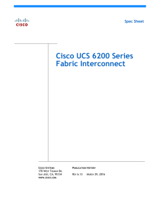 Cisco UCS 6200 Series Fabric Interconnect Spec Sheet C