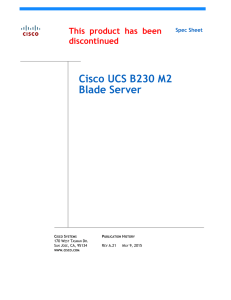 Cisco UCS B230 M2 Blade Server  This product has been