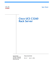 Cisco UCS C3260 Rack Server Spec Sheet C