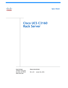 Cisco UCS C3160 Rack Server Spec Sheet C