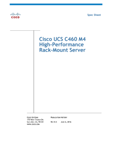 Cisco UCS C460 M4 High-Performance Rack-Mount Server Spec Sheet