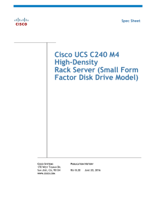 Cisco UCS C240 M4 High-Density Rack Server (Small Form Factor Disk Drive Model)