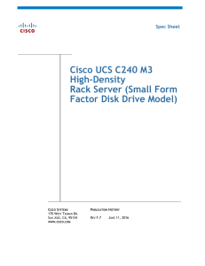 Cisco UCS C240 M3 High-Density Rack Server (Small Form Factor Disk Drive Model)