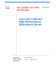 Cisco UCS C260 M2 High-Performance Rack-Mount Server