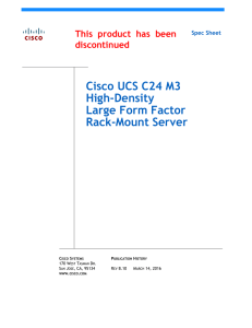 Cisco UCS C24 M3 High-Density Large Form Factor Rack-Mount Server