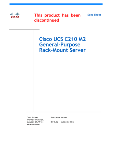 Cisco UCS C210 M2 General-Purpose Rack-Mount Server