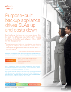 Purpose-built backup appliance drives SLAs up and costs down