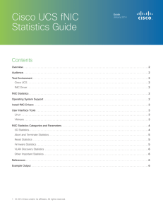 Cisco UCS fNIC Statistics Guide Contents