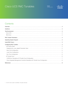 Cisco UCS fNIC Tunables Contents