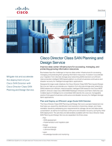 Cisco Director Class SAN Planning and Design Service