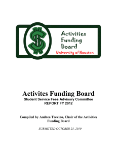 Activites Funding Board