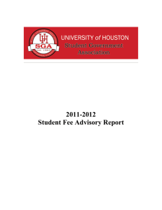 2011-2012 Student Fee Advisory Report