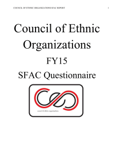 Council of Ethnic Organizations  FY15