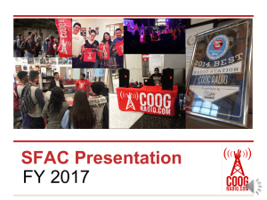 SFAC Presentation FY 2017