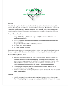 Vision 20/20 3/12/15 Committee Meeting Notes