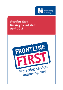 Frontline First Nursing on red alert April 2013