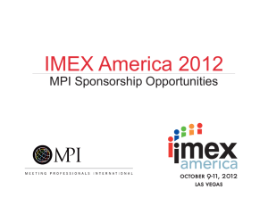 IMEX America 2012 MPI Sponsorship Opportunities 1