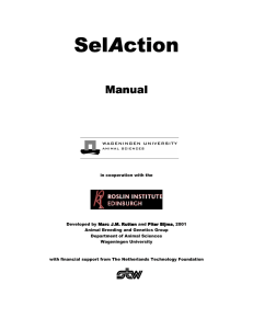 Sel A ction Manual