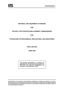 MATERIAL AND EQUIPMENT STANDARD  FOR ROTARY-TYPE POSITIVE DISPLACEMENT COMPRESSORS