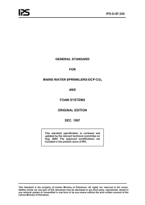 GENERAL STANDARD  FOR MAINS WATER-SPRINKLERS-DCP-CO