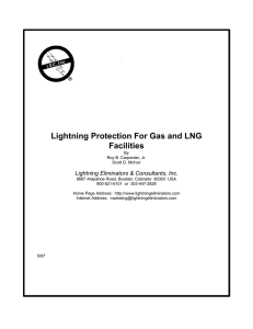 Lightning Protection For Gas and LNG Facilities Lightning Eliminators &amp; Consultants, Inc.