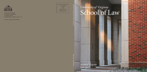 School of Law University of Virginia