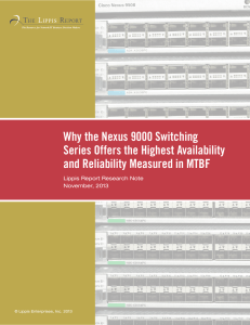 Why the Nexus 9000 Switching Series Offers the Highest Availability