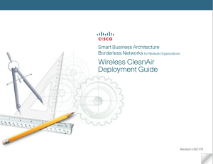Wireless CleanAir Deployment Guide Smart Business Architecture Borderless Networks