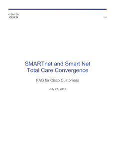 SMARTnet and Smart Net Total Care Convergence FAQ for Cisco Customers
