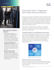 Solve Data Center IT Challenges with Greater Ease and Efficiency At-a-Glance