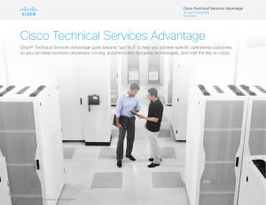Cisco Technical Services Advantage