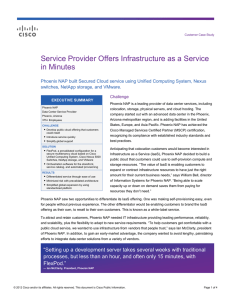 Service Provider Offers Infrastructure as a Service in Minutes